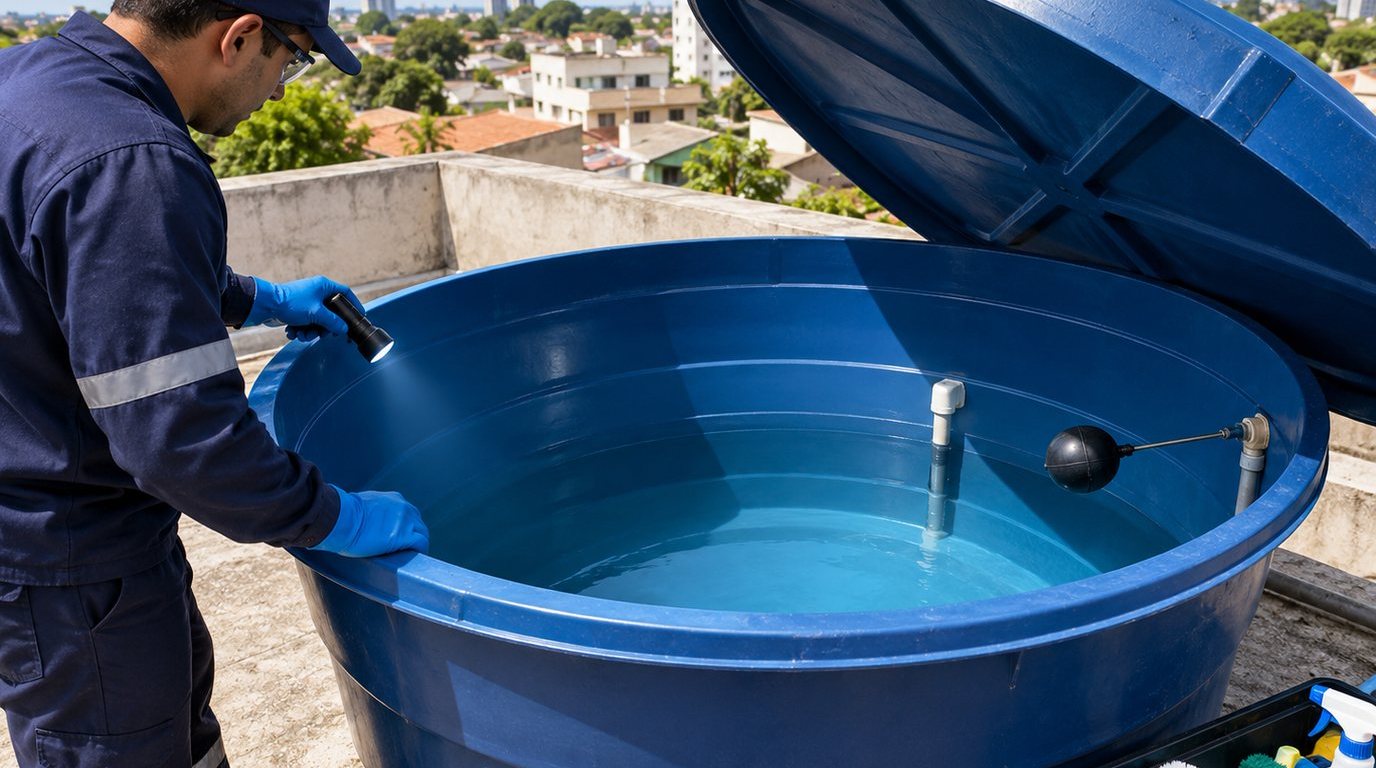 Caixa d'Água Abastecida em Suzano‑SP