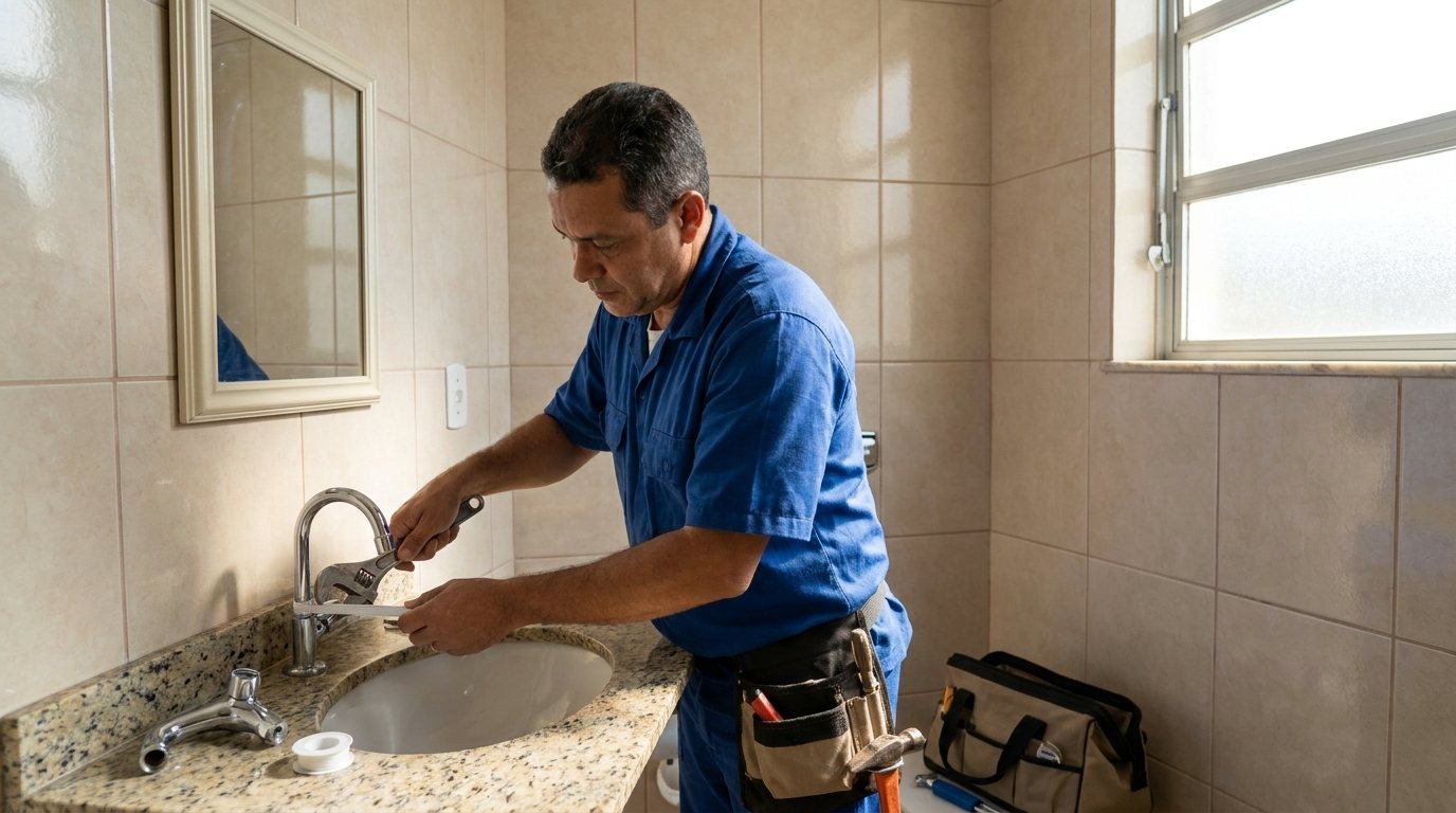 Instalação Hidráulica no Banheiro em Suzano‑SP